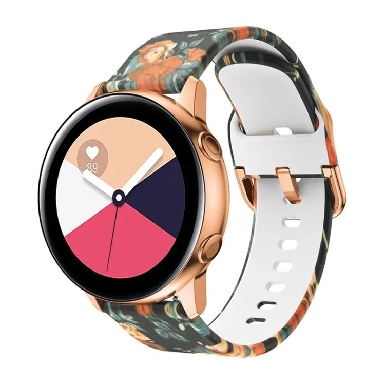 シリコン印刷交換用ストラップ腕時計バンド Samsung Galaxy Watch 42mm用 Samsung Galaxy Watch 46mm用