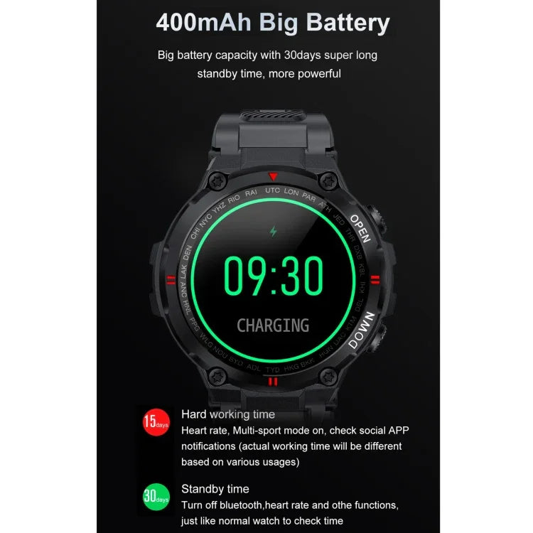 K22 1.28インチ IPS画面 スマートウォッチ、生理周期リマインダー / Bluetooth通話 / 睡眠モニタリング対応