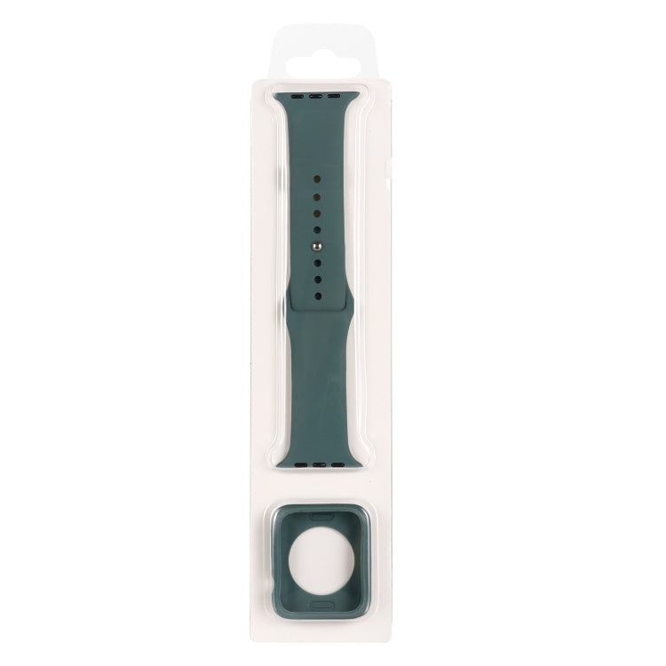 シリコン交換用ストラップウォッチバンド＋ウォッチ保護ケースセット、Apple Watch Series 9 / 8 / 7 41mm用、Apple Watch Series 9 / 8 / 7 45mm用