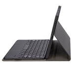 YA098B 取り外し可能なラムスキンテクスチャー丸型キーキャップ Bluetoothキーボード用レザーケース、タッチコントロール＆ペンスロット＆スタンド付き、iPad Air 5 / 4 10.9インチ 2020 / Pro 11インチ 2020 / 2018対応、iPad 10.2 (2020) & (2019) / Air 3 10.5インチ / Pro 10.5インチ対応