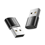 JOYROOM S-H152 3A USB オス to USB-C / Type-C メス OTG アダプター、S-H152