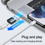 JOYROOM S-H152 3A USB オス to USB-C / Type-C メス OTG アダプター、S-H152