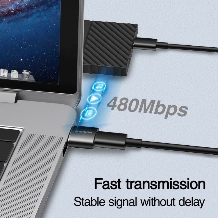 JOYROOM S-H152 3A USB オス to USB-C / Type-C メス OTG アダプター、S-H152