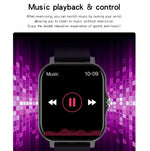 GT20 1.69インチ TFT画面 IP67防水 スマートウォッチ、音楽コントロール / Bluetooth通話 / 心拍数モニタリング / 血圧モニタリング対応、シリコンストラップ、スチールストラップ