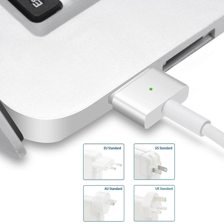 A1424 85W 20V 4.25A 5ピン MagSafe 2 電源アダプター MacBook用、ケーブル長さ：1.6m、85W UKプラグ、85W AUプラグ、85W EUプラグ