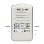 RETEVIS RT20 2W 400-470MHz 16チャンネル ミニFMラジオ 二方向無線トランシーバー、RT20、米国プラグ、RT20、欧州プラグ