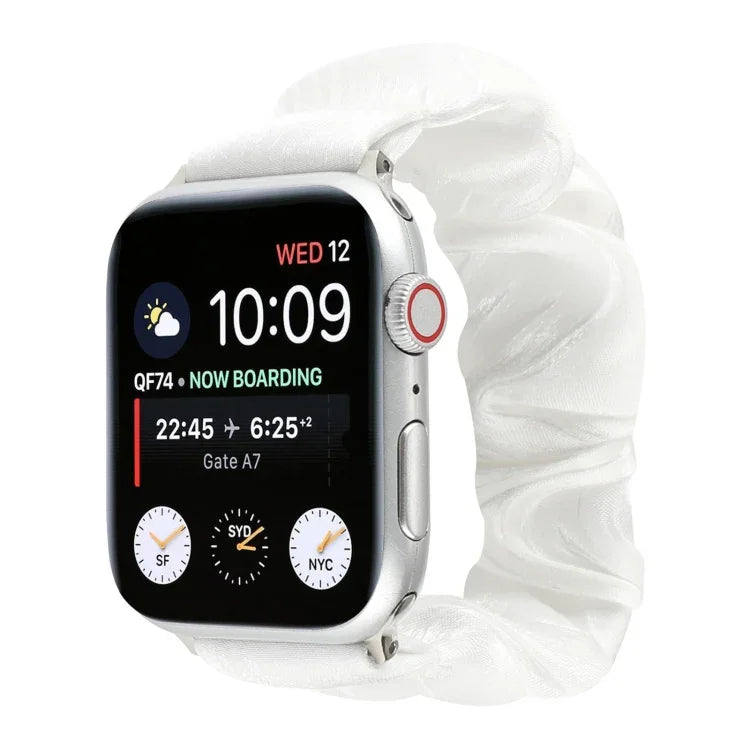 シェルパターンヘアリング布製ウォッチストラップ、Apple Watch Ultra 49mm / Series 8&7 45mm / SE 2&6&SE&5&4 44mm / 3&2&1 42mm用、Apple Watch Series 8&7 41mm / SE 2&6&SE&5&4 40mm / 3&2&1 38mm用