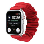 蝶柄ヘアリング布製時計ストラップ、Apple Watch Ultra 49mm / シリーズ8＆7 45mm / SE 2＆6＆SE＆5＆4 44mm / 3＆2＆1 42mm用、Apple Watch シリーズ8＆7 41mm / SE 2＆6＆SE＆5＆4 40mm / 3＆2＆1 38mm用