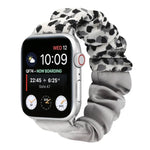 蝶柄ヘアリング布製時計ストラップ、Apple Watch Ultra 49mm / シリーズ8＆7 45mm / SE 2＆6＆SE＆5＆4 44mm / 3＆2＆1 42mm用、Apple Watch シリーズ8＆7 41mm / SE 2＆6＆SE＆5＆4 40mm / 3＆2＆1 38mm用