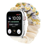 蝶柄ヘアリング布製時計ストラップ、Apple Watch Ultra 49mm / シリーズ8＆7 45mm / SE 2＆6＆SE＆5＆4 44mm / 3＆2＆1 42mm用、Apple Watch シリーズ8＆7 41mm / SE 2＆6＆SE＆5＆4 40mm / 3＆2＆1 38mm用