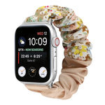 蝶柄ヘアリング布製時計ストラップ、Apple Watch Ultra 49mm / シリーズ8＆7 45mm / SE 2＆6＆SE＆5＆4 44mm / 3＆2＆1 42mm用、Apple Watch シリーズ8＆7 41mm / SE 2＆6＆SE＆5＆4 40mm / 3＆2＆1 38mm用