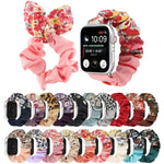 蝶柄ヘアリング布製時計ストラップ、Apple Watch Ultra 49mm / シリーズ8＆7 45mm / SE 2＆6＆SE＆5＆4 44mm / 3＆2＆1 42mm用、Apple Watch シリーズ8＆7 41mm / SE 2＆6＆SE＆5＆4 40mm / 3＆2＆1 38mm用