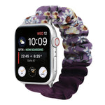 蝶柄ヘアリング布製時計ストラップ、Apple Watch Ultra 49mm / シリーズ8＆7 45mm / SE 2＆6＆SE＆5＆4 44mm / 3＆2＆1 42mm用、Apple Watch シリーズ8＆7 41mm / SE 2＆6＆SE＆5＆4 40mm / 3＆2＆1 38mm用