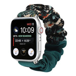 蝶柄ヘアリング布製時計ストラップ、Apple Watch Ultra 49mm / シリーズ8＆7 45mm / SE 2＆6＆SE＆5＆4 44mm / 3＆2＆1 42mm用、Apple Watch シリーズ8＆7 41mm / SE 2＆6＆SE＆5＆4 40mm / 3＆2＆1 38mm用