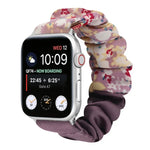 蝶柄ヘアリング布製時計ストラップ、Apple Watch Ultra 49mm / シリーズ8＆7 45mm / SE 2＆6＆SE＆5＆4 44mm / 3＆2＆1 42mm用、Apple Watch シリーズ8＆7 41mm / SE 2＆6＆SE＆5＆4 40mm / 3＆2＆1 38mm用