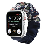 蝶柄ヘアリング布製時計ストラップ、Apple Watch Ultra 49mm / シリーズ8＆7 45mm / SE 2＆6＆SE＆5＆4 44mm / 3＆2＆1 42mm用、Apple Watch シリーズ8＆7 41mm / SE 2＆6＆SE＆5＆4 40mm / 3＆2＆1 38mm用