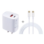20W USB-C / Type-C + USBポート充電器 100W Type-C to Type-C急速充電ケーブル付き、1m Type-C to Type-C UKプラグ、1m Type-C to Type-C USプラグ、1m Type-C to Type-C EUプラグ、2m Type-C to Type-C UKプラグ、2m Type-C to Type-C USプラグ