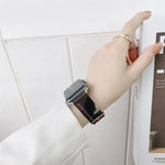 三本線キャンバス交換用ストラップ時計バンド、Apple Watch シリーズ7 41mm / 6＆SE＆5＆4 40mm用、Apple Watch シリーズ7 45mm / 6＆SE＆5＆4 44mm用