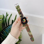 三本線キャンバス交換用ストラップ時計バンド、Apple Watch シリーズ7 41mm / 6＆SE＆5＆4 40mm用、Apple Watch シリーズ7 45mm / 6＆SE＆5＆4 44mm用