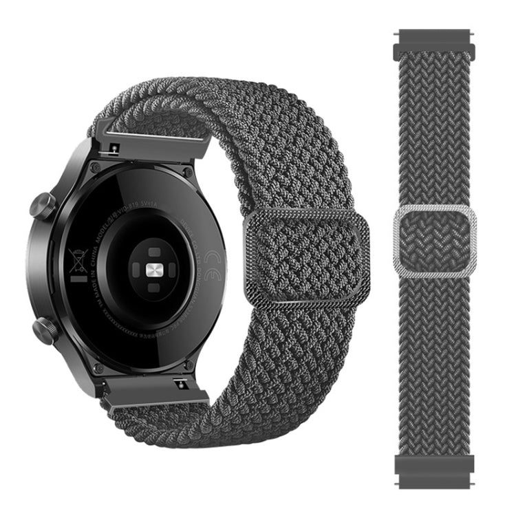 調節可能ナイロン編み弾性交換ストラップウォッチバンド、Samsung Galaxy Watch Active2 40mm用、Samsung Galaxy Watch Active用、Samsung Galaxy Watch Active2 44mm用