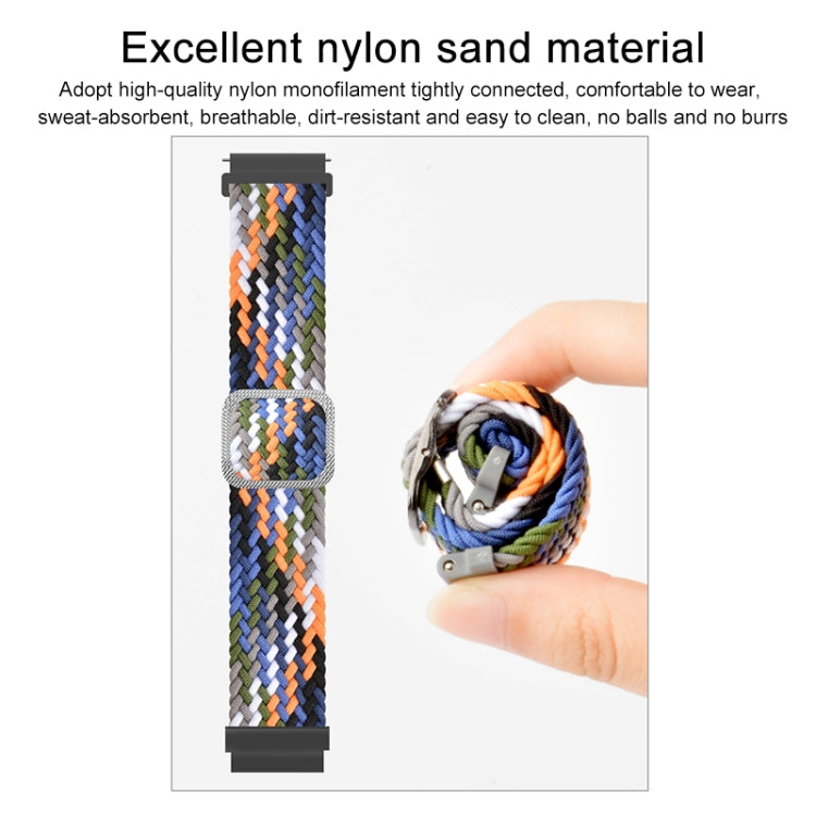 調節可能ナイロン編み弾性交換ストラップウォッチバンド、Samsung Galaxy Watch Active2 40mm用、Samsung Galaxy Watch Active用、Samsung Galaxy Watch Active2 44mm用