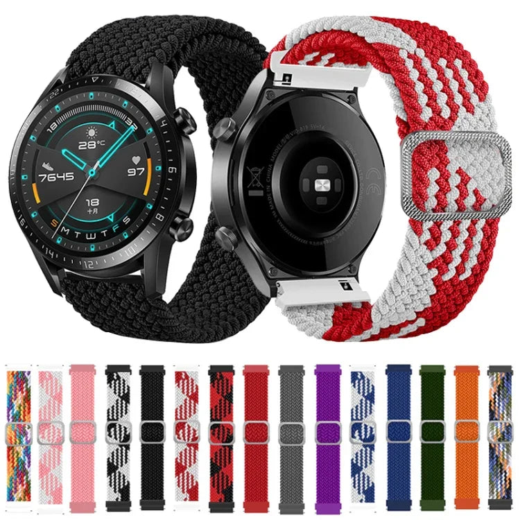調節可能なナイロン編み弾性交換用ストラップ時計バンド、Samsung Galaxy Watch 3 45mm 用