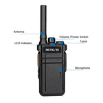 RETEVIS RB637 EU周波数 PMR446 16チャンネル ライセンス不要 ハンドヘルド Bluetooth トランシーバー ワーキートーキー, RB637
