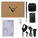 RETEVIS RB637 EU周波数 PMR446 16チャンネル ライセンス不要 ハンドヘルド Bluetooth トランシーバー ワーキートーキー, RB637
