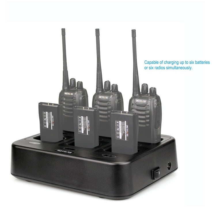 RETEVIS RTC777 6連式 ワーキートーキーチャージャー Retevis H777用, RTC777 AUプラグ, RTC777 USプラグ, RTC777 EUプラグ, RTC777 UKプラグ