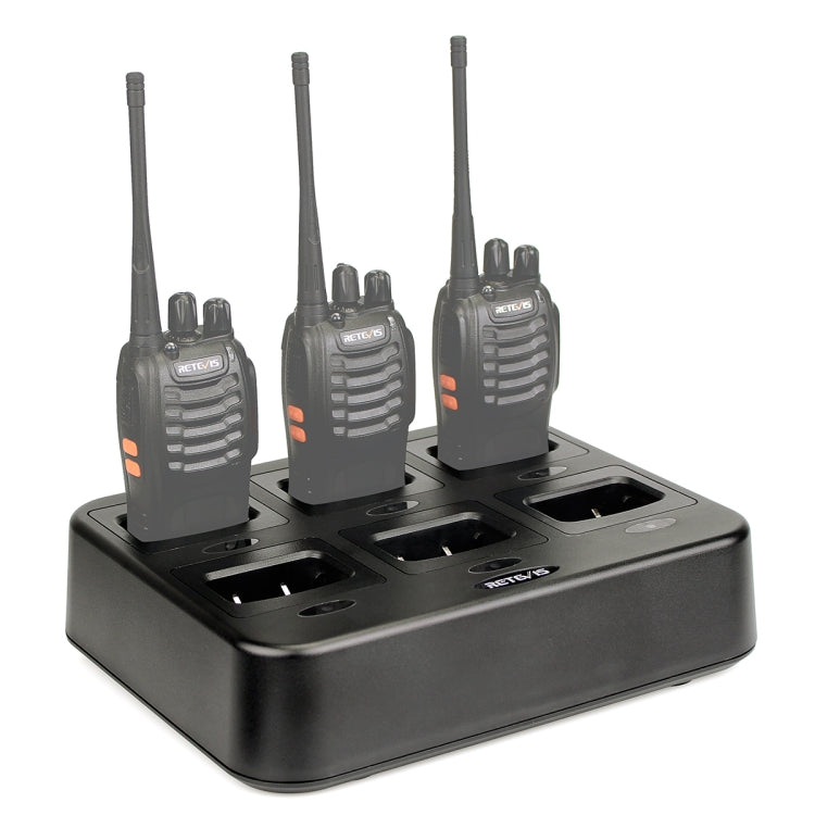 RETEVIS RTC777 6連式 ワーキートーキーチャージャー Retevis H777用, RTC777 AUプラグ, RTC777 USプラグ, RTC777 EUプラグ, RTC777 UKプラグ