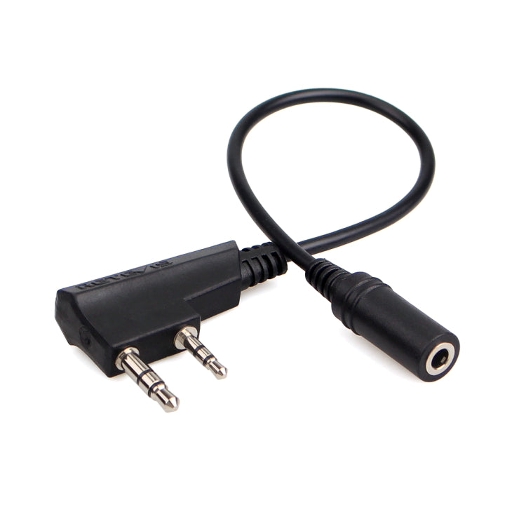 RETEVIS TCK01 ケンウッド 2ピン→3.5mmメス携帯電話用オーディオイヤホン変換ケーブル RT21/RT22/RT24/RT7/RT27/H777用、TCK01