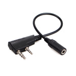 RETEVIS TCK01 ケンウッド 2ピン→3.5mmメス携帯電話用オーディオイヤホン変換ケーブル RT21/RT22/RT24/RT7/RT27/H777用、TCK01