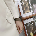 縫製ライチテクスチャーレザー交換用ストラップウォッチバンド、Samsung Galaxy Watch 42mm用、Samsung Galaxy Watch 46mm用、Samsung Galaxy Watch 3 41mm用、Samsung Galaxy Watch 3 45mm用、Samsung Galaxy Watch Active2 40mm用