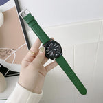 縫製ライチテクスチャーレザー交換用ストラップウォッチバンド、Samsung Galaxy Watch 42mm用、Samsung Galaxy Watch 46mm用、Samsung Galaxy Watch 3 41mm用、Samsung Galaxy Watch 3 45mm用、Samsung Galaxy Watch Active2 40mm用