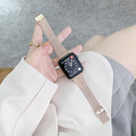カラーマッチング七珠スチール交換用ストラップ時計バンド、Apple Watch シリーズ7 41mm / 6＆SE＆5＆4 40mm用、Apple Watch シリーズ7 45mm / 6＆SE＆5＆4 44mm用