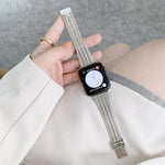 カラーマッチング七珠スチール交換用ストラップ時計バンド、Apple Watch シリーズ7 41mm / 6＆SE＆5＆4 40mm用、Apple Watch シリーズ7 45mm / 6＆SE＆5＆4 44mm用