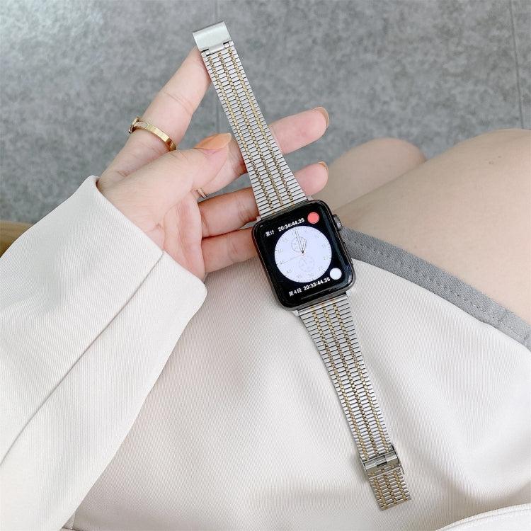 カラーマッチング七珠スチール交換用ストラップ時計バンド、Apple Watch シリーズ7 41mm / 6＆SE＆5＆4 40mm用、Apple Watch シリーズ7 45mm / 6＆SE＆5＆4 44mm用