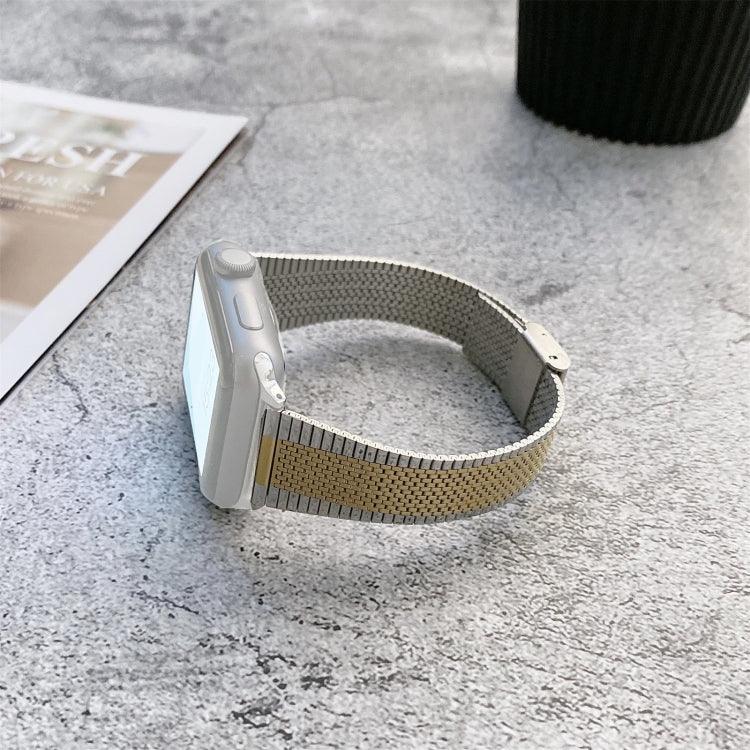 バックルスタイルスチール交換用ストラップ時計バンド、Apple Watch シリーズ7 41mm / 6＆SE＆5＆4 40mm用、Apple Watch シリーズ7 45mm / 6＆SE＆5＆4 44mm用