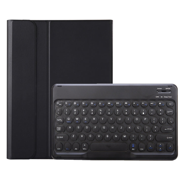 YA11B 2021年モデル 取り外し可能なラムスキンテクスチャー丸型キーキャップ Bluetoothキーボード用レザーケース、ペンスロット＆スタンド付き、iPad Pro 11 2021 / Air4 / Air5 / Pro 11対応