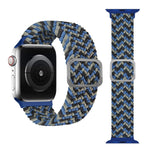バックル編み込み伸縮ストラップウォッチバンド、Apple Watch Series 9&8&7 41mm / SE 3&SE 2&6&SE&5&4 40mm / 3&2&1 38mm（レインボーカラー）、Apple Watch Series 8&7 41mm / SE 2&6&SE&5&4 40mm / 3&2&1 38mm用