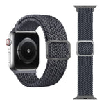 バックル編み込みエラスティックストラップウォッチバンド Apple Watch Series 9&8&7 41mm / SE 3&SE 2&6&SE&5&4 40mm / 3&2&1 38mm（レインボーカラー）、Apple Watch Series 7 45mm / 6 & SE & 5 & 4 44mm / 3 & 2 & 1 42mm用