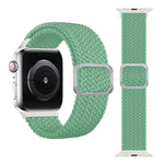 バックル編み込み伸縮ストラップウォッチバンド、Apple Watch Series 9&8&7 41mm / SE 3&SE 2&6&SE&5&4 40mm / 3&2&1 38mm（レインボーカラー）、Apple Watch Series 8&7 41mm / SE 2&6&SE&5&4 40mm / 3&2&1 38mm用