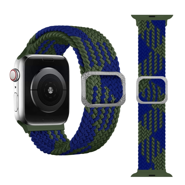 バックル編み込み伸縮ストラップウォッチバンド、Apple Watch Series 9&8&7 41mm / SE 3&SE 2&6&SE&5&4 40mm / 3&2&1 38mm（レインボーカラー）、Apple Watch Series 8&7 41mm / SE 2&6&SE&5&4 40mm / 3&2&1 38mm用