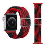 バックル編み込み伸縮ストラップウォッチバンド、Apple Watch Series 9&8&7 41mm / SE 3&SE 2&6&SE&5&4 40mm / 3&2&1 38mm（レインボーカラー）、Apple Watch Series 8&7 41mm / SE 2&6&SE&5&4 40mm / 3&2&1 38mm用