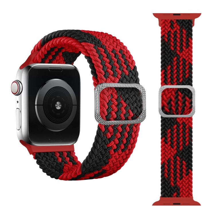 バックル編み込み伸縮ストラップウォッチバンド、Apple Watch Series 9&8&7 41mm / SE 3&SE 2&6&SE&5&4 40mm / 3&2&1 38mm（レインボーカラー）、Apple Watch Series 8&7 41mm / SE 2&6&SE&5&4 40mm / 3&2&1 38mm用