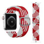 バックル編み込み伸縮ストラップウォッチバンド、Apple Watch Series 9&8&7 41mm / SE 3&SE 2&6&SE&5&4 40mm / 3&2&1 38mm（レインボーカラー）、Apple Watch Series 8&7 41mm / SE 2&6&SE&5&4 40mm / 3&2&1 38mm用