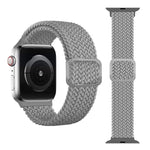 バックル編み込み伸縮ストラップウォッチバンド、Apple Watch Series 9&8&7 41mm / SE 3&SE 2&6&SE&5&4 40mm / 3&2&1 38mm（レインボーカラー）、Apple Watch Series 8&7 41mm / SE 2&6&SE&5&4 40mm / 3&2&1 38mm用