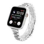 小型ウエスト七珠ステンレスストラップ腕時計バンド Apple Watch Series 6 & SE用 Apple Watch Ultra 49mm / Series 8&7 45mm / SE 2&6&SE&5&4 44mm / 3&2&1 42mm用 Apple Watch Series 7 41mm / 6 & SE & 5 & 4 40mm / 3 & 2 & 1 38mm用