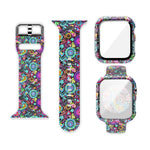 シリコン印刷一体型交換用ウォッチケースウォッチバンド、Apple Watch Series 6 / 5 / 4 / Watch SE 44mm用、Apple Watch Series 6 / 5 / 4 / Watch SE 40mm用、Apple Watch Series 3 & 2 & 1 42mm用