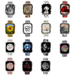シリコン印刷一体型交換用ウォッチケースウォッチバンド、Apple Watch Series 6 / 5 / 4 / Watch SE 44mm用、Apple Watch Series 6 / 5 / 4 / Watch SE 40mm用、Apple Watch Series 3 & 2 & 1 42mm用